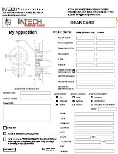 Gear Card