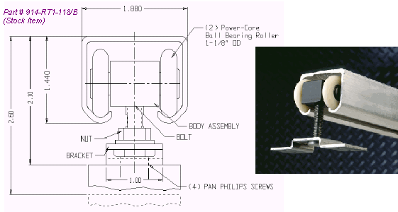 Power-Core Track and Trolley System