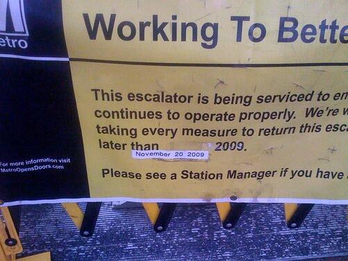 shut escalator